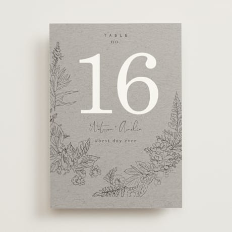 Table Numbers