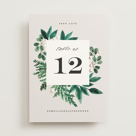 Table Numbers