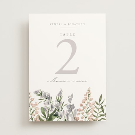 Table Numbers