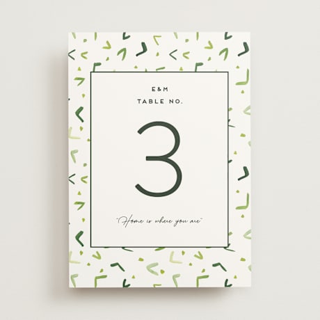 Table Numbers