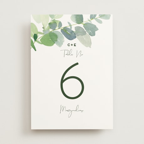 Table Numbers