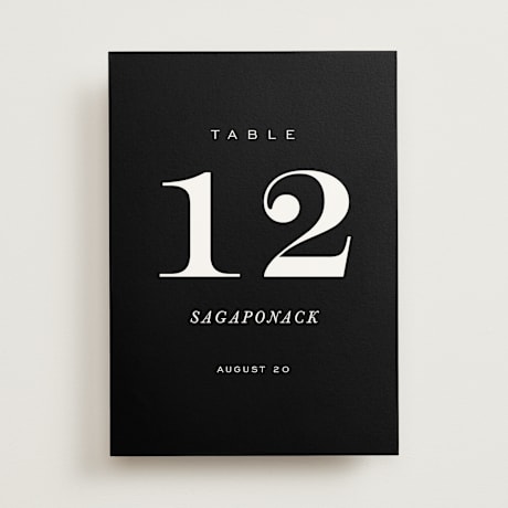 Table Numbers
