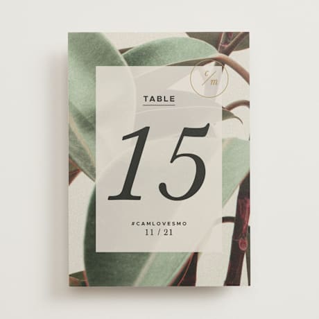 Table Numbers