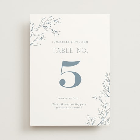 Table Numbers