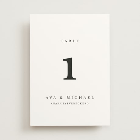 Table Numbers