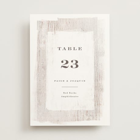 Table Numbers