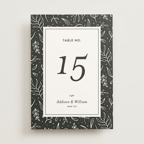 Table Numbers