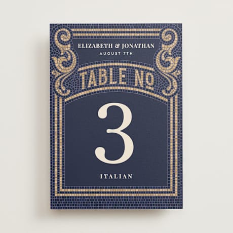Table Numbers