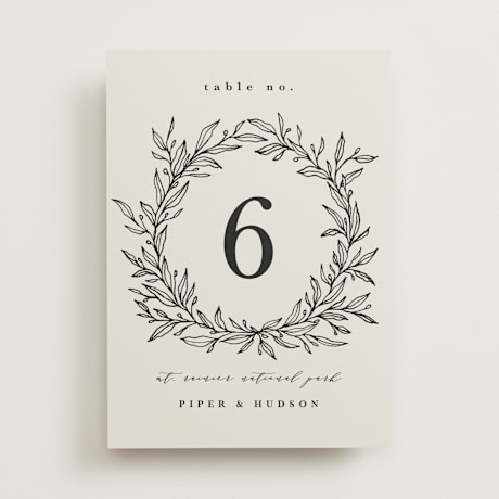 Table Numbers