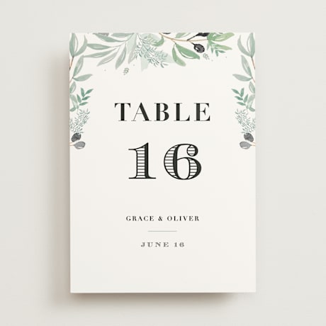 Table Numbers