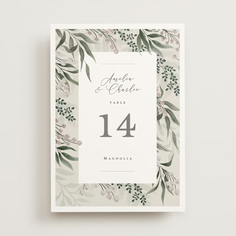 Table Numbers