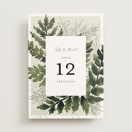 Table Numbers