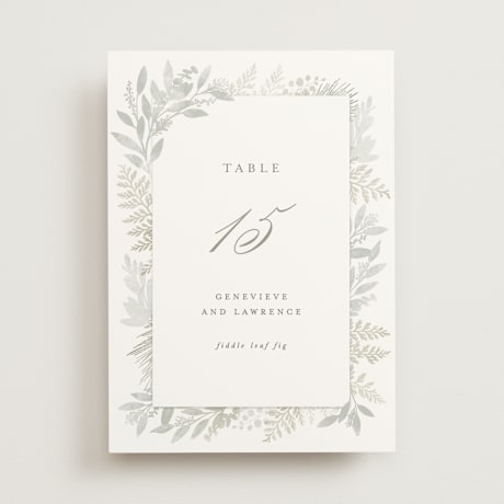 Table Numbers