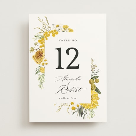 Table Numbers