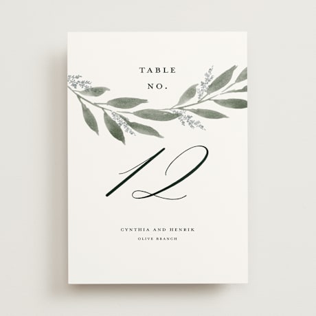 Table Numbers