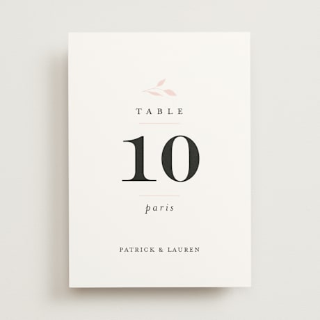 Table Numbers