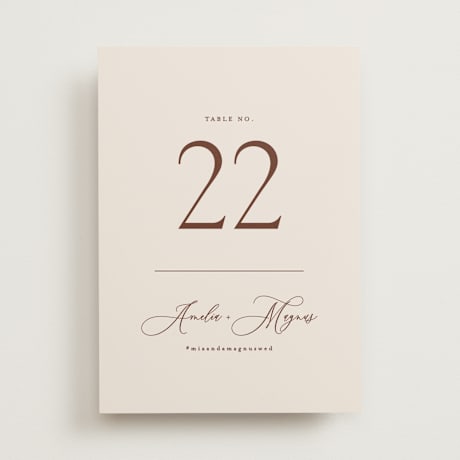 Table Numbers