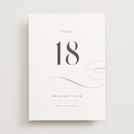 Table Numbers