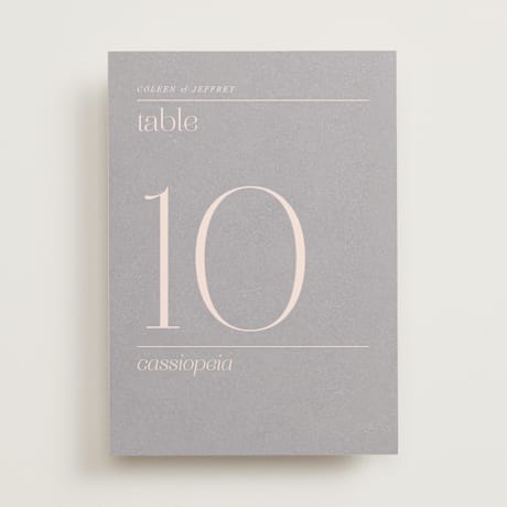 Table Numbers