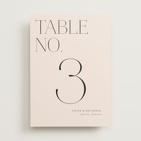 Table Numbers