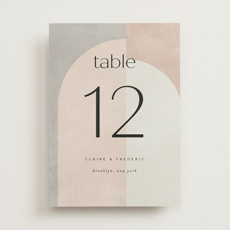 Table Numbers