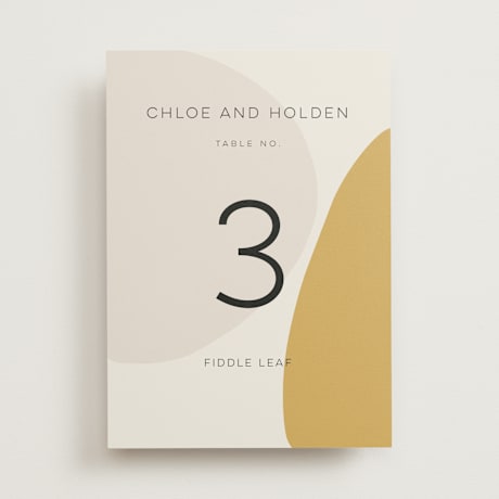 Table Numbers
