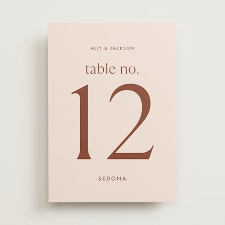 Table Numbers