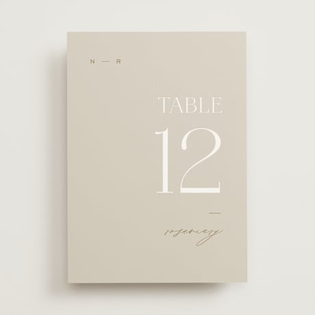 Table Numbers