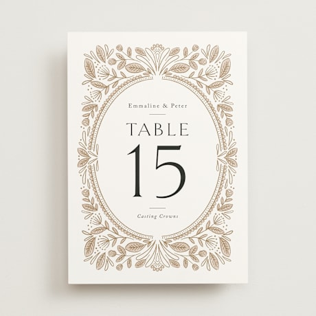 Table Numbers