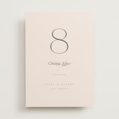 Table Numbers