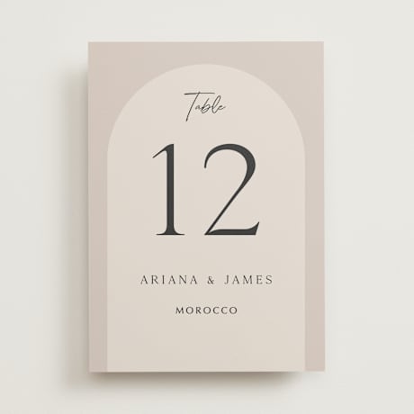 Table Numbers
