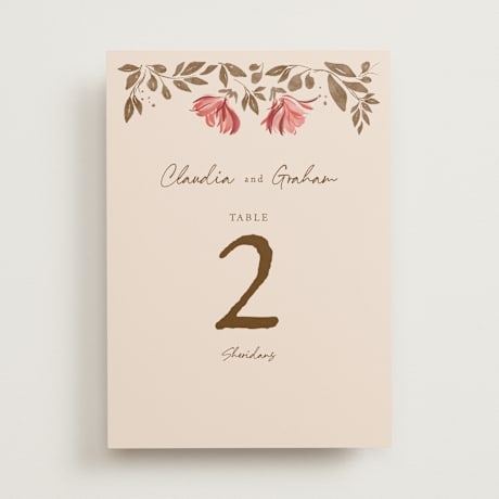 Table Numbers