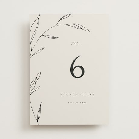 Table Numbers