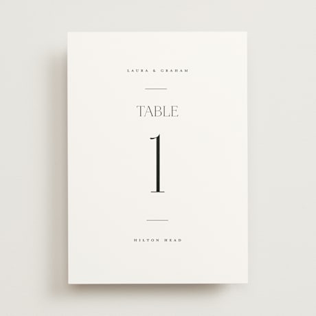 Table Numbers