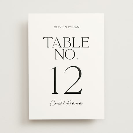 Table Numbers