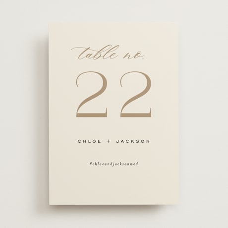 Table Numbers