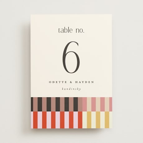 Table Numbers