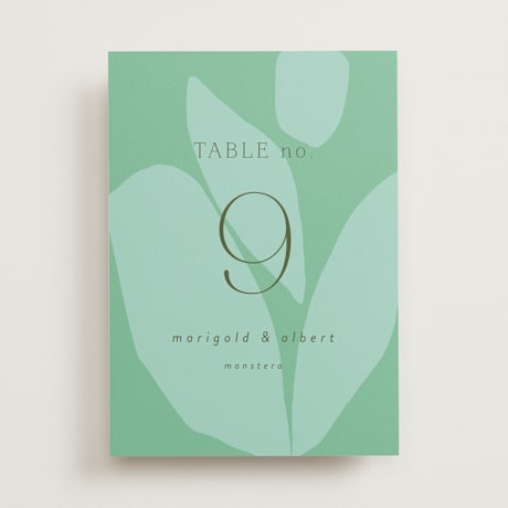 Table Numbers