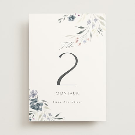 Table Numbers