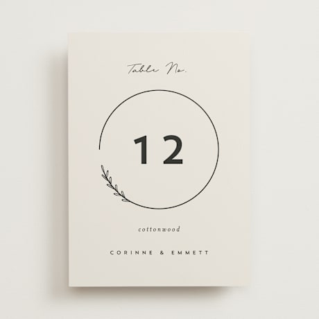 Table Numbers