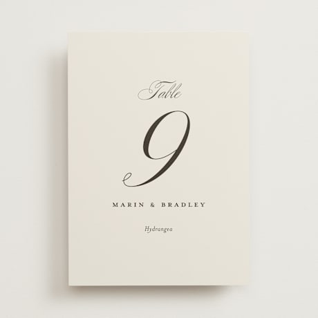 Table Numbers