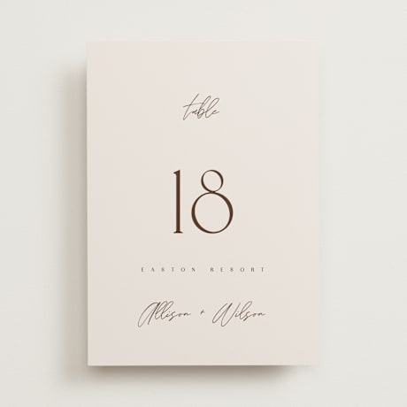 Table Numbers