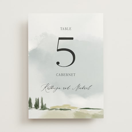 Table Numbers