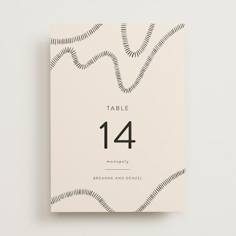 Table Numbers