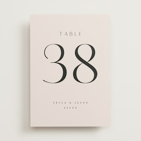 Table Numbers