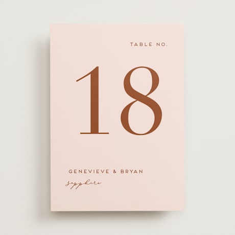 Table Numbers