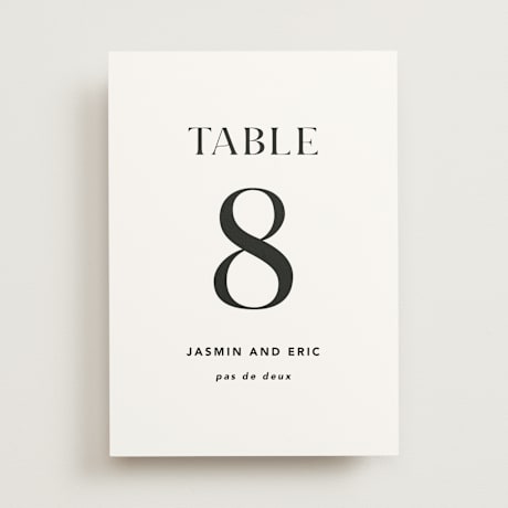 Table Numbers