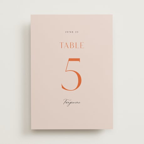 Table Numbers