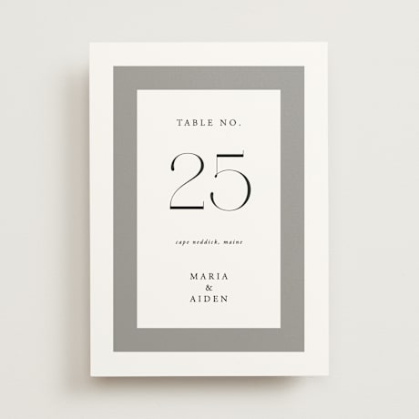 Table Numbers