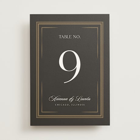 Table Numbers